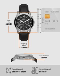 Fossil - Grant Black Analogue Watch