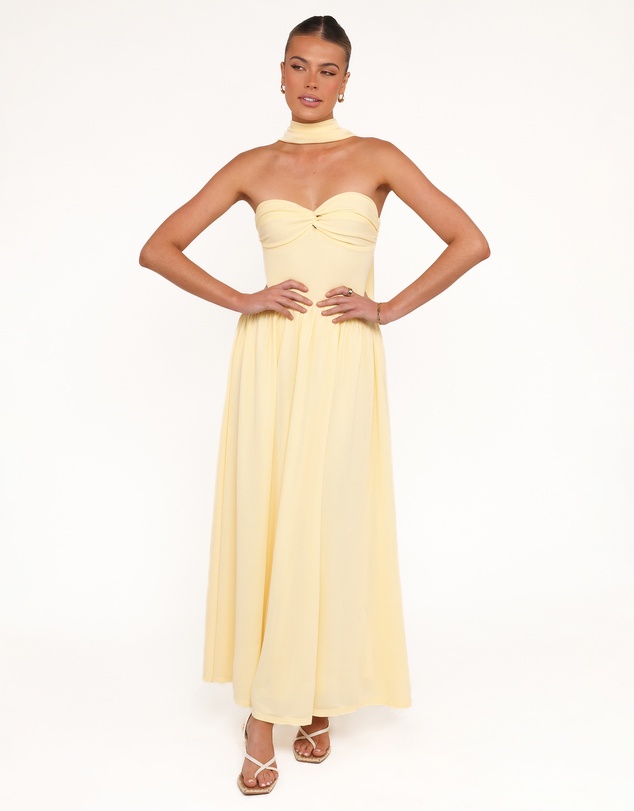 Petal & Pup - Flaxton Midi Dress - Butter Yellow