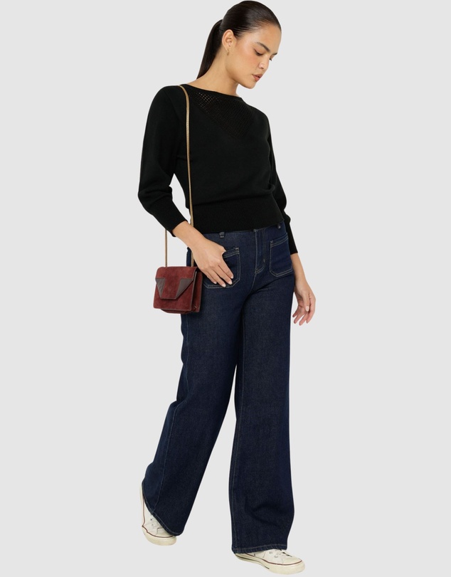 SACHA DRAKE - Chloe 3/4 Sleeve Knit Top