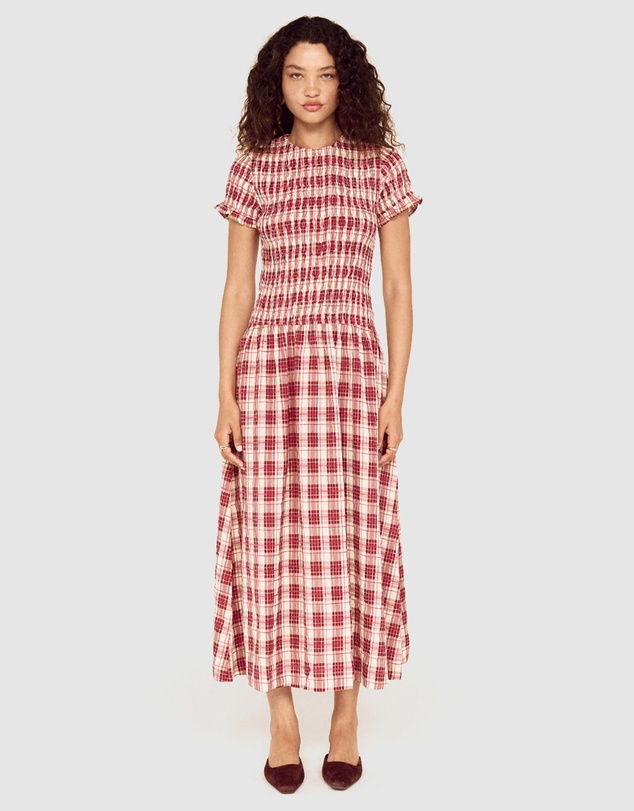 MINKPINK - Anouk Shirred Midi Dress