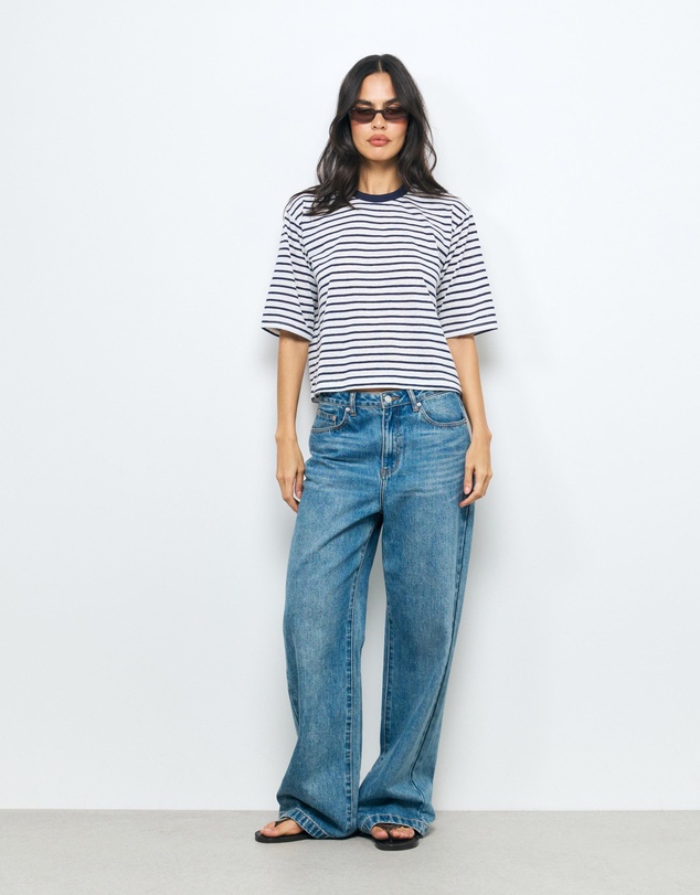 AERE - Stripe Relaxed T-Shirt