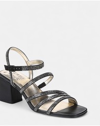Naturalizer - Niko Dress Sandal - Black Sparkle