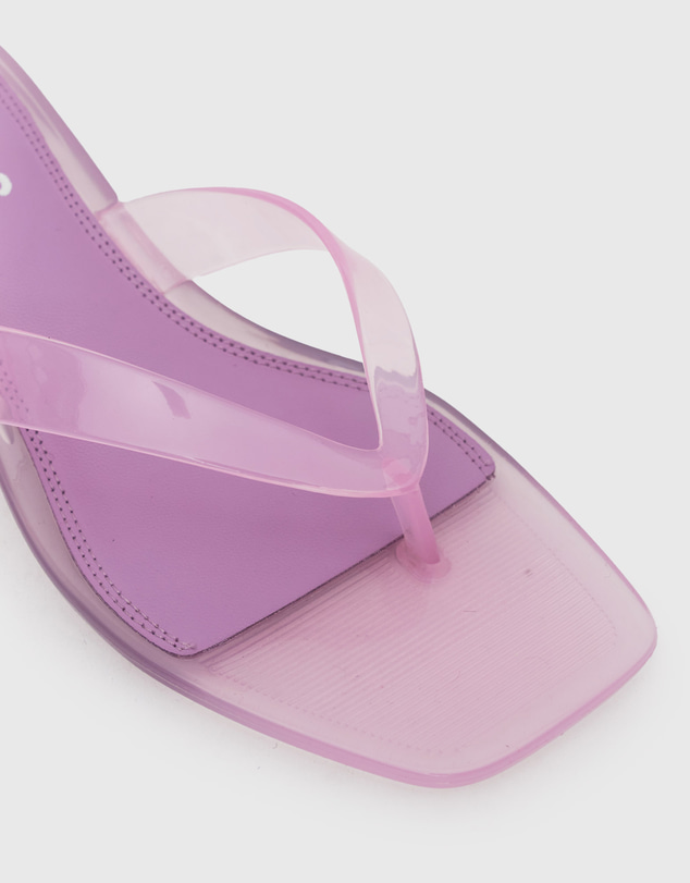 Betts - Tyla Jelly Kitten Heel Thong Sandals
