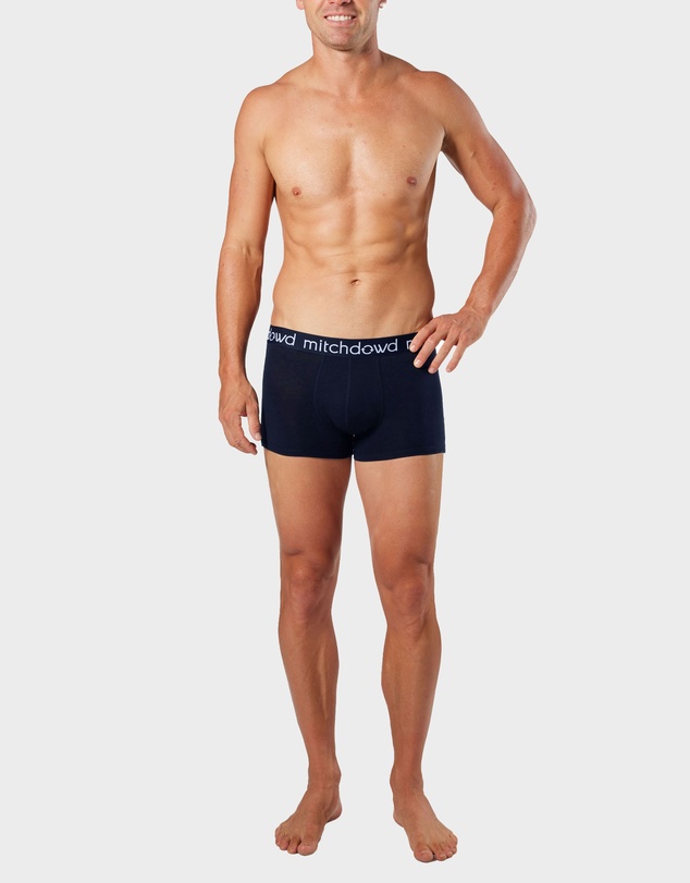 Mitch Dowd - Mens Bamboo Trunk 3 Pack - Navy