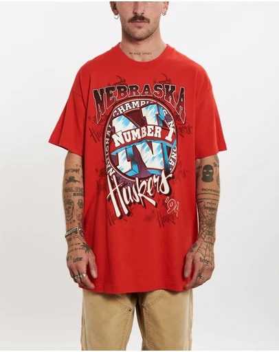 Vintage by The Real Deal - Pre Loved - 1994 NCAA Nebraska Huskers Tee