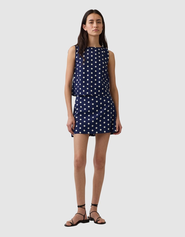 GAP - Mid Rise Linen Skort