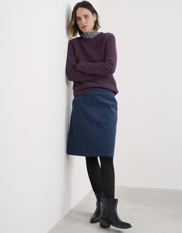 Seasalt - Seasalt Cornwall Navy Dovetail Skirt