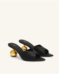 JW PEI - Ellie Braided Sphere Heel Mules
