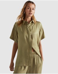 Seed Heritage - Satin Short Sleeve Shirt