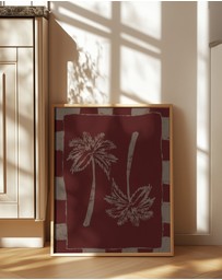 Olive et Oriel - Palm Paradise by Shatha Al Dafai Art Print