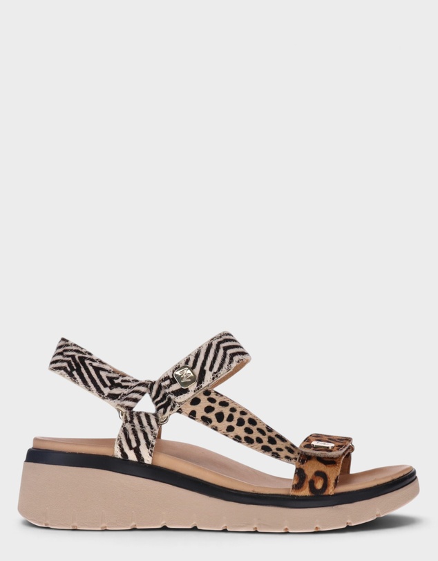 Mia Vita - Candice Sandal - Leopard Multi