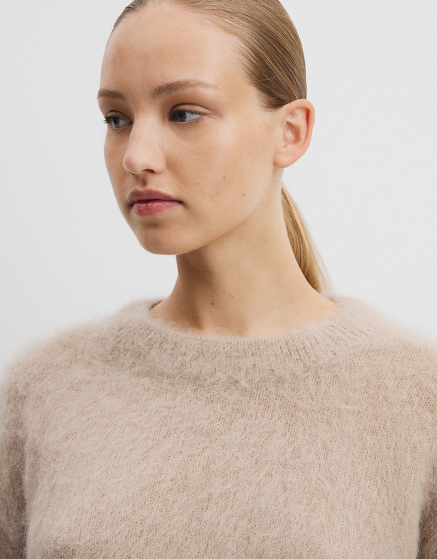 Country Road - Long Sleeve Fluffy Crew Knit