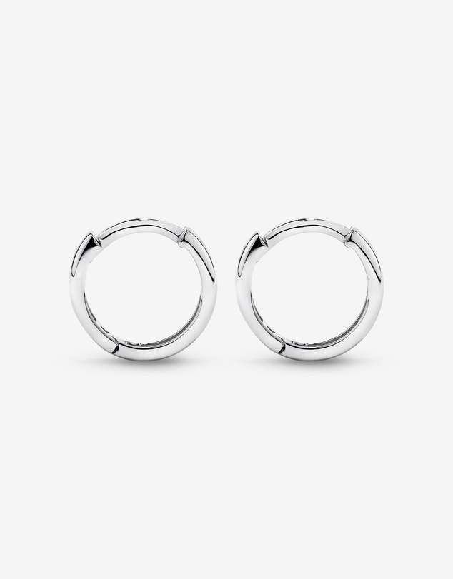 Michael Hill - 10mm Small Polished Huggie Earrings in Sterling Silver
