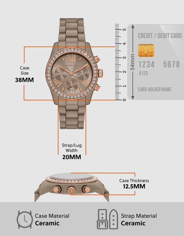 Michael Kors - Lexington Nude Chronograph Watch