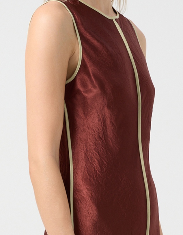 Third Form - Crush Contrast Bind Maxi Tank Dress