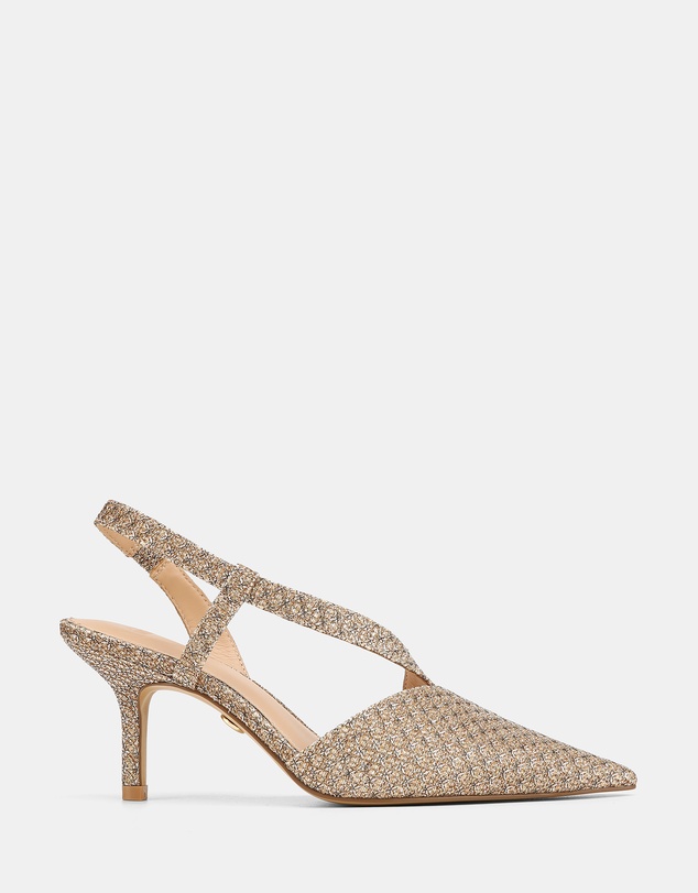 Wittner - Lannie Metallic Lurex Slingbacks