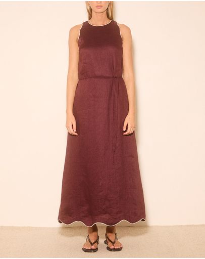 Plum With Contrast Bind