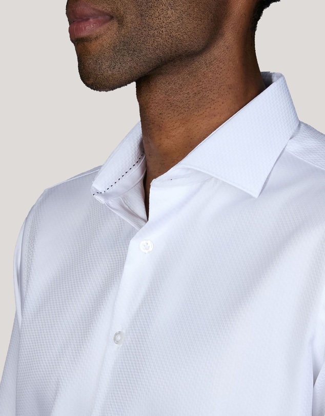 Abelard - Zengi Zig-Zag Twill Slim Fit Shirt