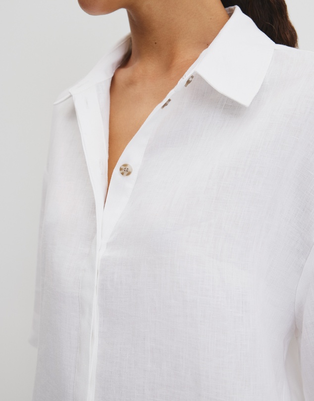 Country Road - Organically Grown Linen Boxy Fit Shirt