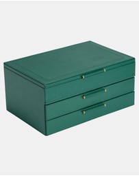 Wolf - Wolf Sophia Jewelry Box Forrest Green