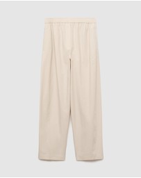 M.N.G - Paper Bag Cotton Trousers