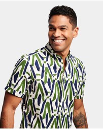 Brooksfield - Abstract Print Casual Shirt