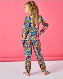 Kip&Co - Winter Fields Organic Cotton Long Sleeve Top Pants Pyjama Set -Kids-Teens