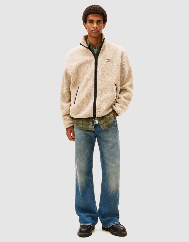 Tommy Jeans - Relaxed Badge Zip Through Teddy