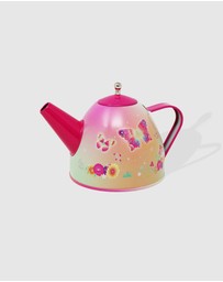 Pink Poppy - Rainbow Butterfly Tea Set in Basket
