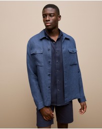 Trenery - Linen Overshirt in Navy