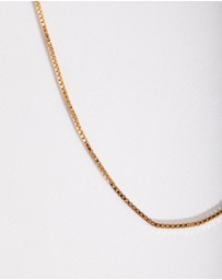 Lovisa - Gold Plated Sterling Silver Box Chain Necklace