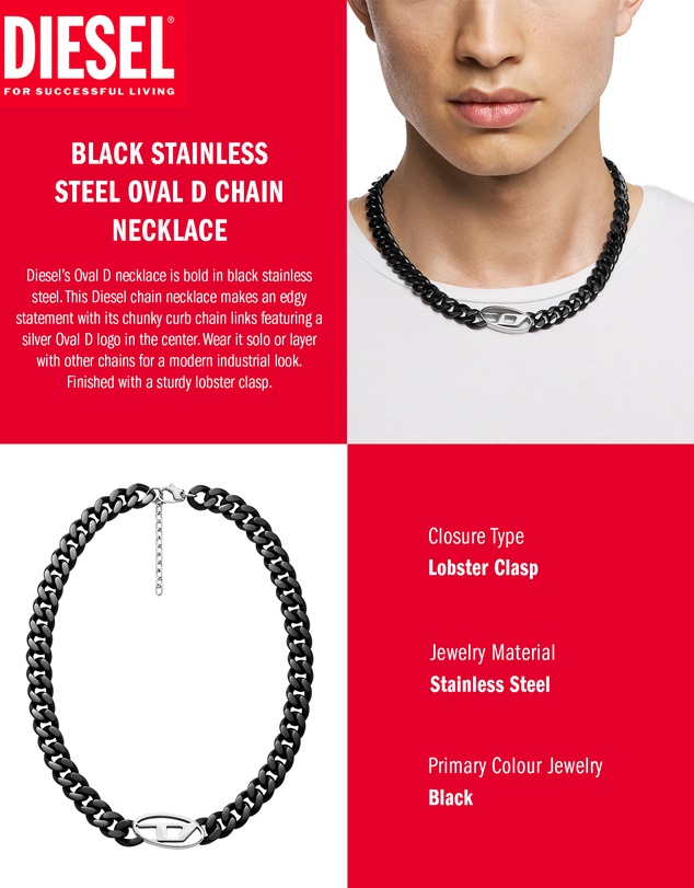 Diesel - Black Necklace
