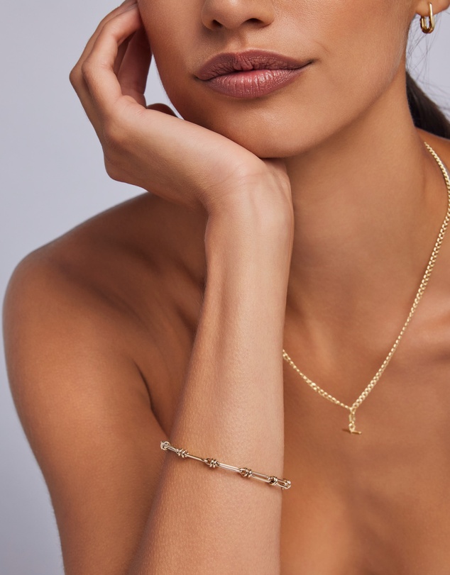 Zoe Olivia - 9K Gold Paperchain Bracelet