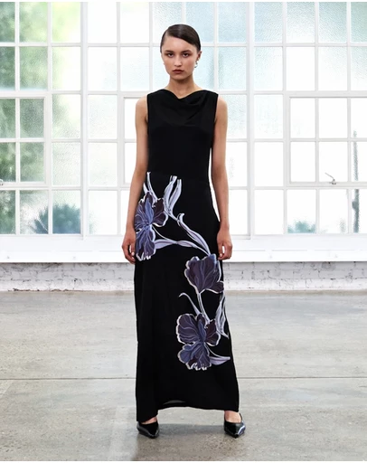Staple the Label - Stas Bias Combo Midi Dress