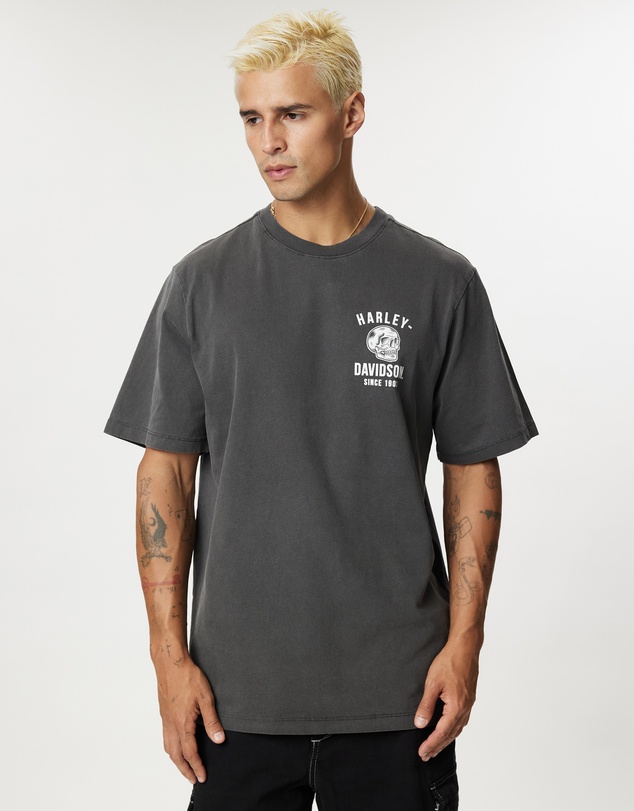 Harley-Davidson - Skull & Rock Print SS Tee - ICONIC EXCLUSIVE