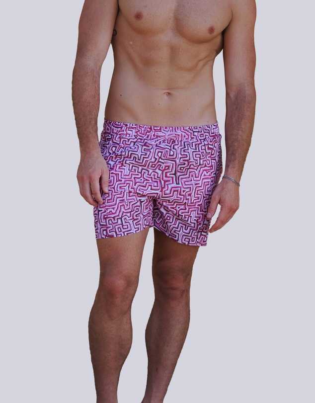 Gali Swimwear - Lukarrara Pink Swim Shorts