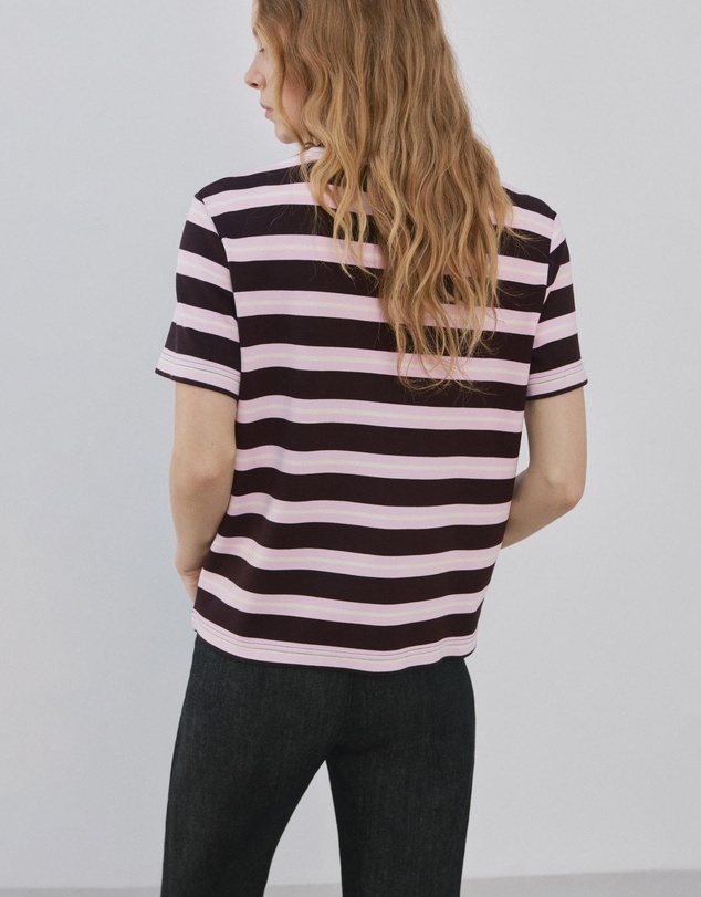 M.N.G - Striped Short-Sleeved T-Shirt