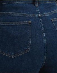 Atmos&Here Curvy - Betty High Waist Wide Leg Stretch Jeans