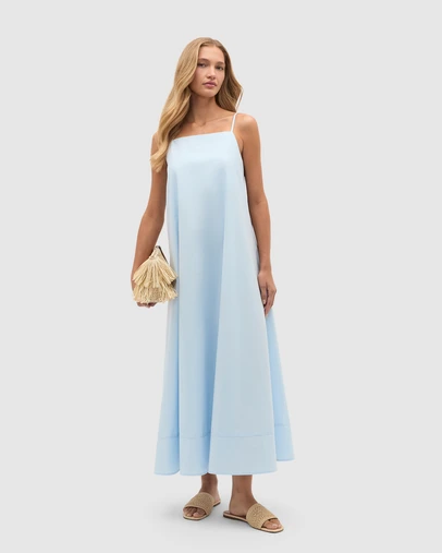 Seed Heritage - Poplin Trapeze Midi Dress