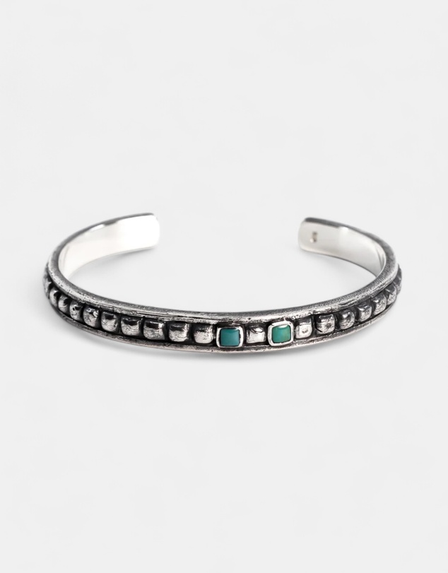 Buck Palmer - Turquoise Stone Cuff