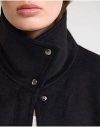 Oxford - Emma Wool Blend Funnel Trim Jacket