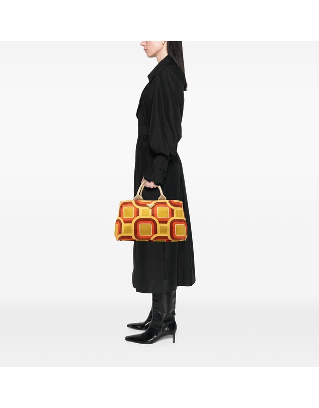 Pre-Loved by Azura Reborn - Pre-Loved Large Printed Canvas Canapa Soho Satchel