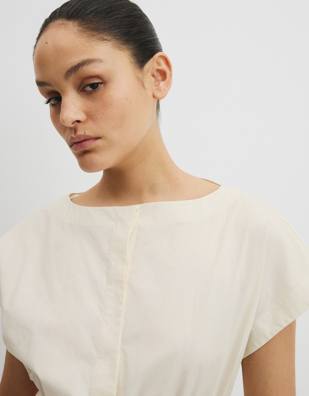 Country Road - Australian Cotton Shirred Waist Mini Dress