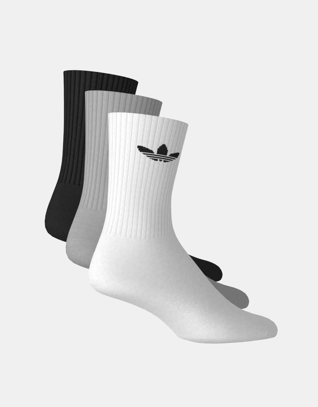 adidas Originals - 3 Pairs Pack Trefoil Crew Sock Cushion