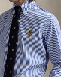 Polo Ralph Lauren - ICONIC EXCLUSIVE - Classic Fit Crest Striped Poplin Shirt