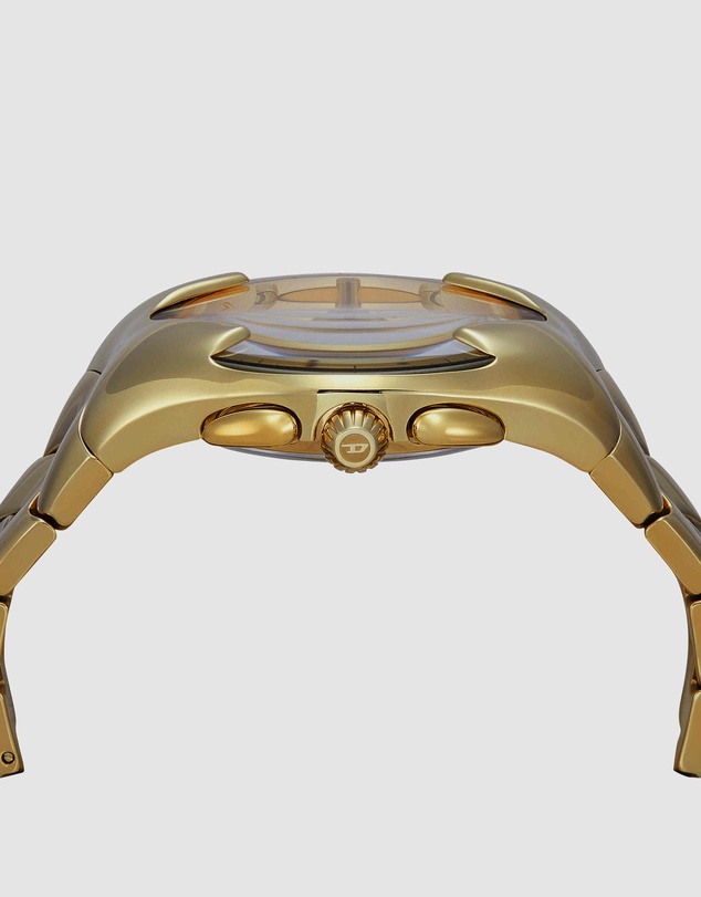 Diesel - Mercurial Gold Tone Chronograph Watch