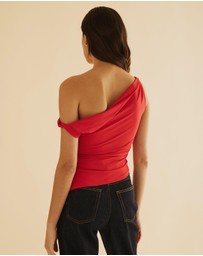 Atmos&Here - Twisted Off Shoulder Top