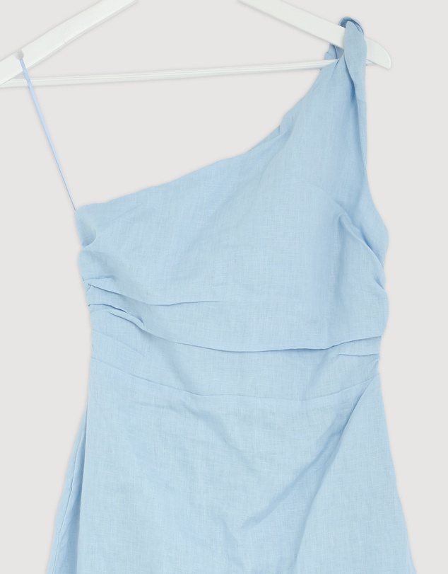 Revibe - Repaired AERE Lettie One Shoulder Maxi Dress - AU 8
