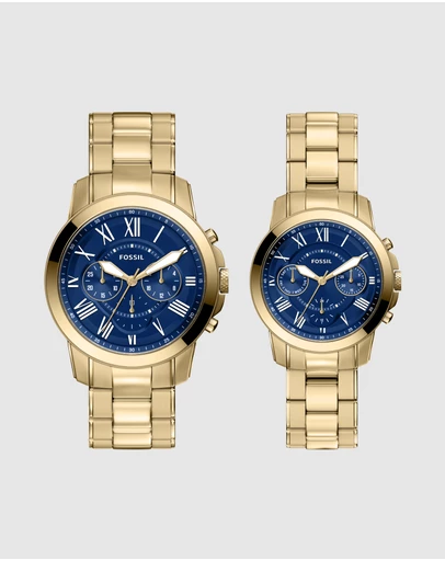 Fossil - Grant Gold Tone Chronograph Watch