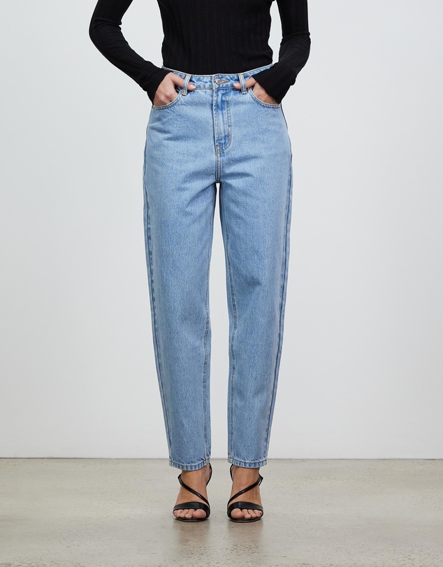 Minima Esenciales - Osa High-Rise Barrel Leg Jeans